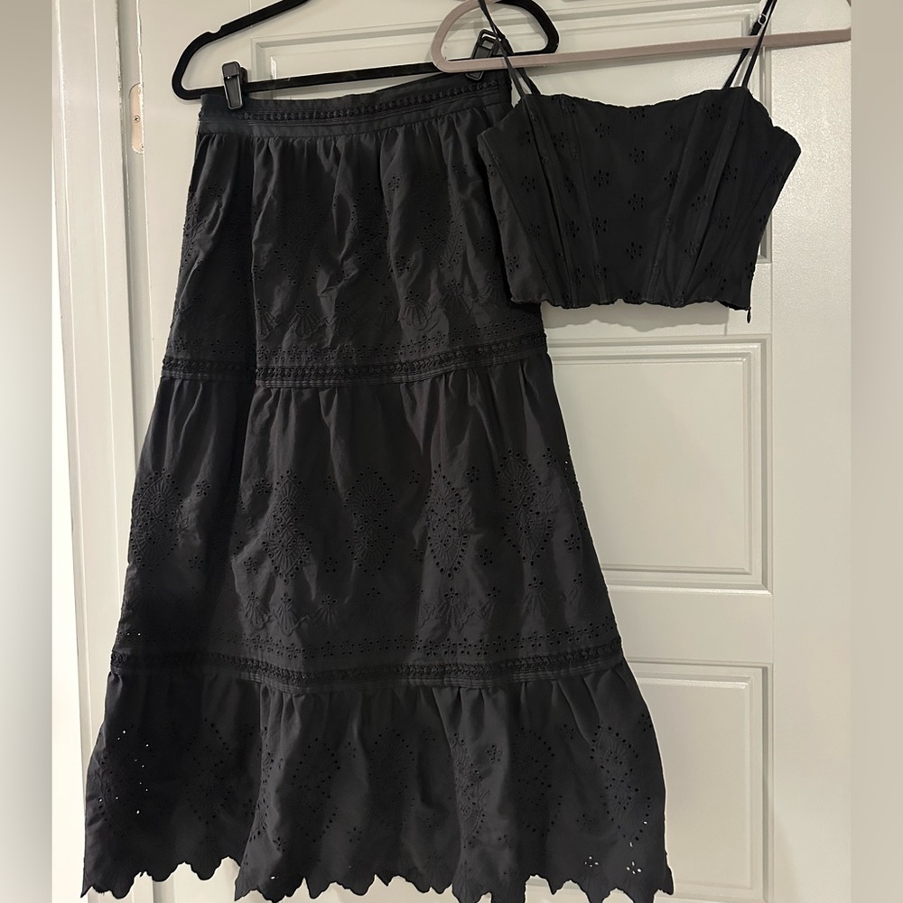 Jason Wu skirt and top set in black!